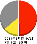 島田工業 損益計算書 2011年6月期