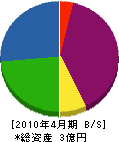 中川電気設備 貸借対照表 2010年4月期