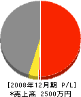 田村土木 損益計算書 2008年12月期