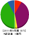 中村基礎 貸借対照表 2011年9月期