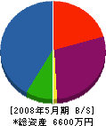 東京建設 貸借対照表 2008年5月期