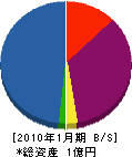松山建設 貸借対照表 2010年1月期