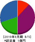 小糸設備 貸借対照表 2010年8月期