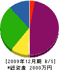 永田冷熱サービス 貸借対照表 2009年12月期