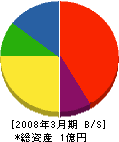 大竹電気工事店 貸借対照表 2008年3月期