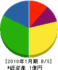 高川電気商会 貸借対照表 2010年1月期