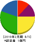 遊佐組 貸借対照表 2010年2月期