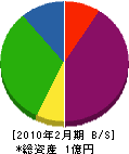 松井設備工業所 貸借対照表 2010年2月期