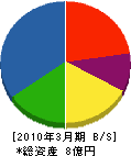 佐藤工務店 貸借対照表 2010年3月期