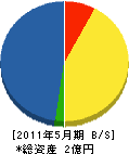 田村電気 貸借対照表 2011年5月期