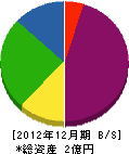 朝倉 貸借対照表 2012年12月期