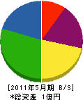 長松工務店 貸借対照表 2011年5月期