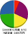 森田建築 貸借対照表 2009年12月期