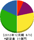 安田金属 貸借対照表 2012年12月期