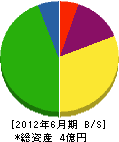 富士見工務店 貸借対照表 2012年6月期