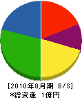 森田組 貸借対照表 2010年8月期