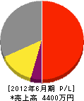 会沢造園 損益計算書 2012年6月期