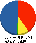 浅田建設 貸借対照表 2010年6月期