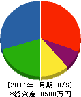 浜松共同設備 貸借対照表 2011年3月期
