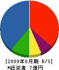 新井土木 貸借対照表 2009年8月期