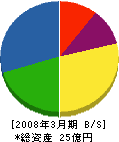 笹嶋工業 貸借対照表 2008年3月期