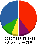 駒澤工務店 貸借対照表 2010年12月期