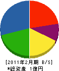 飯山建鉄 貸借対照表 2011年2月期