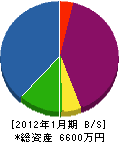 富士見電機 貸借対照表 2012年1月期