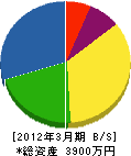 芹沢造園土木 貸借対照表 2012年3月期