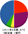 梶岡電業 貸借対照表 2011年6月期
