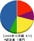 飯田工業 貸借対照表 2009年10月期