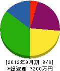 神沢工業 貸借対照表 2012年9月期