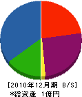 上村商事 貸借対照表 2010年12月期
