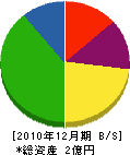 旭建設 貸借対照表 2010年12月期 旭建設 貸借対照表 2010年12月期