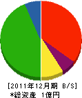 関西総合緑地 貸借対照表 2011年12月期