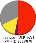 朝日テック 損益計算書 2012年11月期