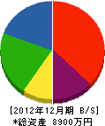 菊地工務店 貸借対照表 2012年12月期