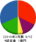 樋田建設 貸借対照表 2010年3月期