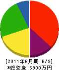 榎本工業 貸借対照表 2011年6月期