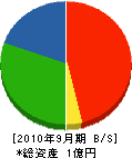 渡邉土建 貸借対照表 2010年9月期