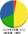 富士環境管理 貸借対照表 2010年9月期