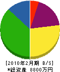 桜井電業社 貸借対照表 2010年2月期