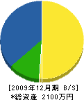 吉岡組 貸借対照表 2009年12月期