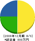 やま六山田板金店 貸借対照表 2008年12月期