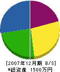 喜茂別電気商会 貸借対照表 2007年12月期