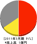 神奈川ボーリング工業 損益計算書 2011年3月期