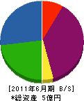 東関東建設 貸借対照表 2011年6月期