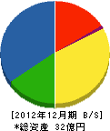 寺田製作所 貸借対照表 2012年12月期