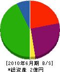 日本運動施設サービス 貸借対照表 2010年6月期 日本運動施設サービス 貸借対照表 2010年6月期