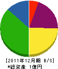 丸武加藤建設工業 貸借対照表 2011年12月期
